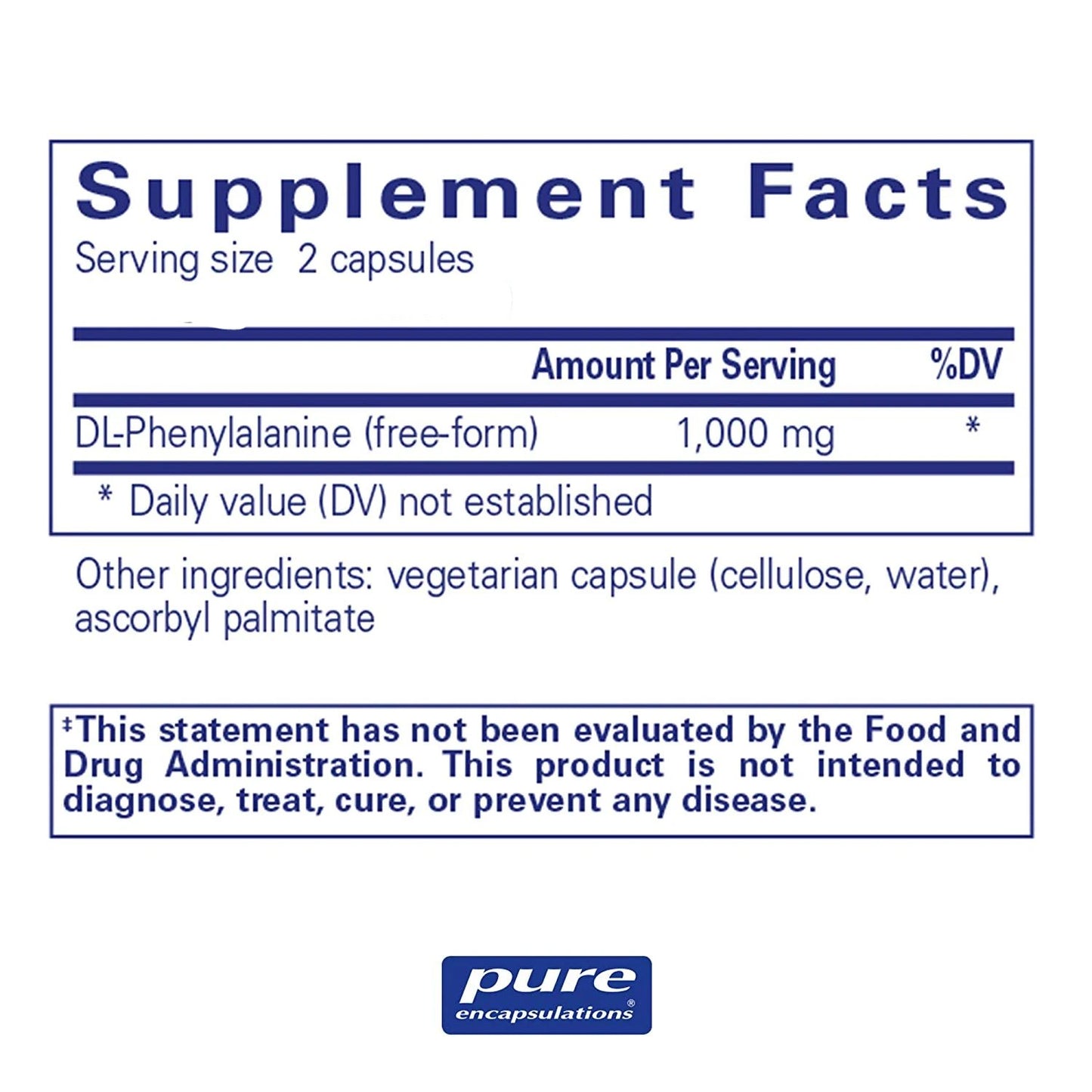 DLPA 1000mg (dL-Phenylalanine)