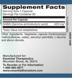 GABA 420 mg-natural calming supplement